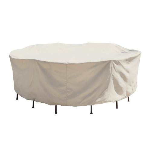 Treasure Garden Protective Furniture Cover - Small Oval/ Rectangle Table and Chairs w/8 ties, elastic & spring cinch lock
