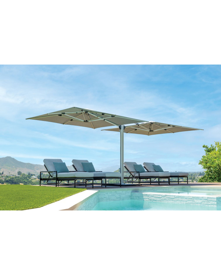 Shademaker Dual Side post 10' Square Gemini Cantilever