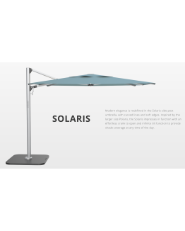 8'9" Square Solaris Cantilever Umbrella by SHADEMAKER