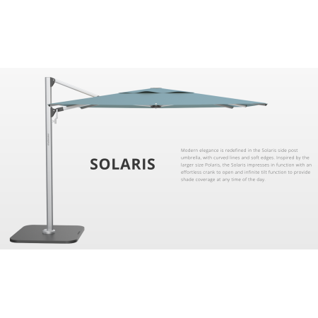 8'9" Square Solaris Cantilever Umbrella by SHADEMAKER