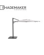 Shademaker Solaris LX 10 FT Square Side Post Umbrella with Lights