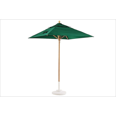 7.5-Foot Square Commercial Umbrella – Wood Frame, Marine-Grade Canopy