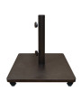 Treasure Garden 120 LBS Steel Base - Square With Casters