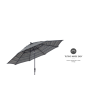 Treasure Garden 11' Octagon Market Umbrella Auto Tilt Double Wind Vent