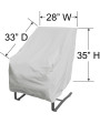 Treasure Garden Protective Cover for Deep Seating Large Lounge Chair with elastic and spring cinch lock