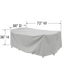 Treasure Garden Protective cover for Small Oval/Rectangular Table & Chairs w/8 ties, elastic, spring cinch lock