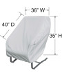 Treasure Garden Protective Cover for Deep Seating Large Lounge Chair with elastic and spring cinch lock