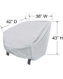 Treasure Garden Protective Cover for Deep Seating X-Large Lounge Chair with elastic and spring cinch lock