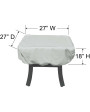 Treasure Garden Protective Cover fits 19" to 26" Square Fire Pit/Table/Ottoman with elastic and spring cinch lock