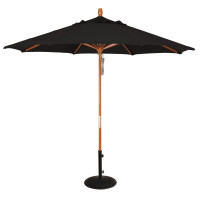 Treasure Garden 9' Wood Umbrella - FRAME ONLY