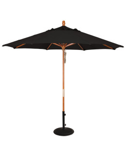 Treasure Garden 9' Wood Umbrella - FRAME ONLY