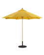 Galtech 136 - 9 FT Commercial Wood Market Umbrella / Single Pole 