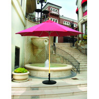 Galtech 136 - 9 FT Commercial Wood Market Umbrella / Single Pole 