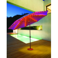 Galtech 986 - 11 FT Auto Tilt Patio Umbrella W/ L.E.D. Lights - Frame Only