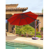 Galtech 887 - 11 FT Octagon Cantilever Umbrella w/ Roller Base